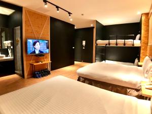 Letto o letti in una camera di Martin Wales Inn