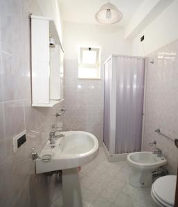Koupelna v ubytování Hotel Napoleone