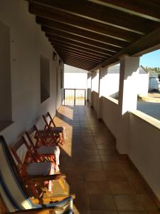 A balcony or terrace at Casa Rural La Galana Albacete