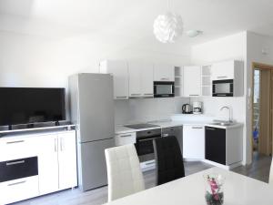 Kuchyňa alebo kuchynka v ubytovaní Apartmani Hrvoje Klarić - Srima