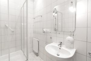 Koupelna v ubytování Hotel Jan Sander