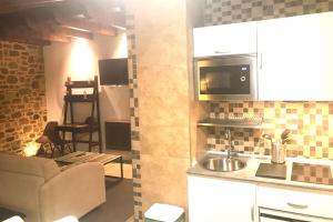 Una cocina o zona de cocina en Osabarena Hotela