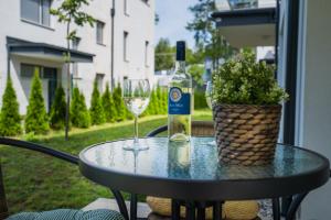 Vonkajšia záhrada v ubytovaní Gemini Apartments Siófok I., III.