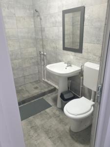 Koupelna v ubytování Quantum villa