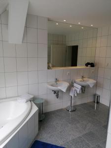 Koupelna v ubytování Schloß Wichmannsdorf