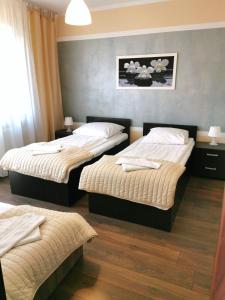 Łóżko lub łóżka w pokoju w obiekcie Apartamenty Dolna Kraków