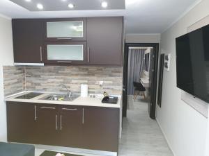 Kuchyň nebo kuchyňský kout v ubytování luxrooms + 37 fotografií