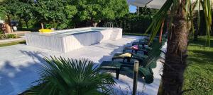 Zahrada ubytování B&B Isonzo