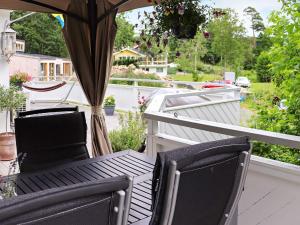 En balkong eller terrass på 7 person holiday home in VALLDA