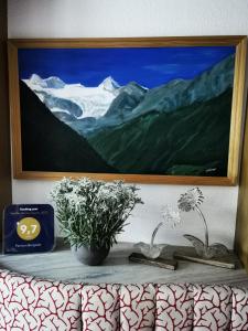 Widok na góry z tego pensjonatu