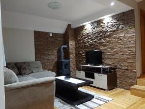 TV a/nebo společenská místnost v ubytování Apartman Sunčana dolina, Zaovine