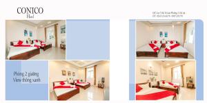 Letto o letti in una camera di Conico Đà Lạt Hotel