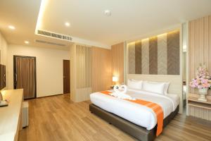 Monte Maesot hotel客房内的一张或多张床位