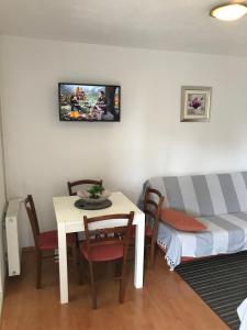 Μια τηλεόραση ή/και κέντρο ψυχαγωγίας στο Apartments Bumbar