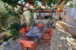 A patio or other outdoor area at Villa Aliki