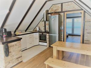 Dapur atau dapur kecil di Ferienwohnung Sonne