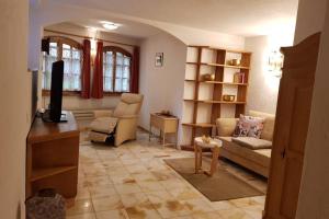 Χώρος καθιστικού στο Bezauberndes Haus für erholsame Ferien im Puschlav
