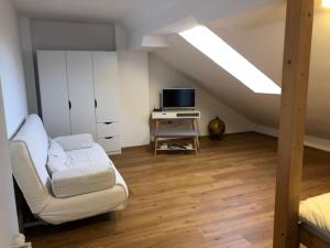 TV a/nebo společenská místnost v ubytování Apartma na hüti