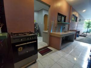 Kuchyň nebo kuchyňský kout v ubytování Magayon Pink House