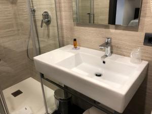 Koupelna v ubytování Hotel Villa Rosa