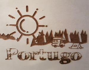 a drawing of a drawing of the sun and a truck at Quinta Portugo in Cernache do Bonjardim