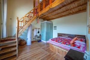 Postel nebo postele na pokoji v ubytování Forest Glass inn