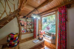 Posezení v ubytování Forest Glass inn