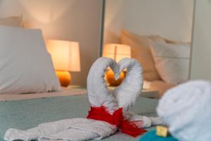 Posteľ alebo postele v izbe v ubytovaní Private Holliday Apartment