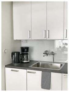 Η κουζίνα ή μικρή κουζίνα στο Gallen-Kallelankatu 5 +25 φωτογραφίες