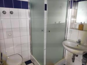 Koupelna v ubytování Max Motel