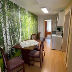 Kuchyň nebo kuchyňský kout v ubytování Schröder's Motel