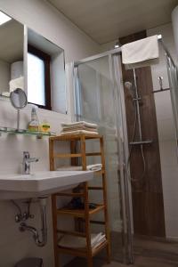 Koupelna v ubytování Ferienhaus Jagafranzl