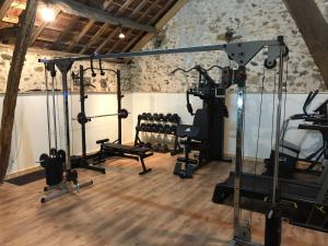 Phòng/tiện nghi tập thể dục tại Mobile Home Etang