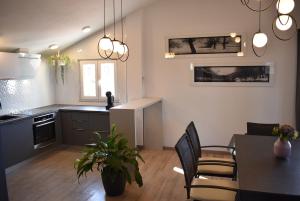 Kuchyň nebo kuchyňský kout v ubytování Penthouses Panorama