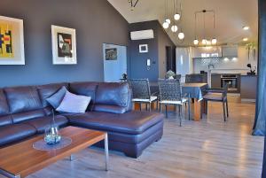 Posezení v ubytování Penthouses Panorama