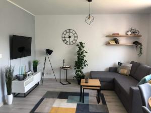 TV a/nebo společenská místnost v ubytování Apartamenty Garden