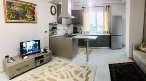 Kuchyň nebo kuchyňský kout v ubytování Cappuccino Apartment
