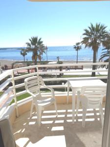 Front beach and swimmingpool in Benalmadena Costa ...