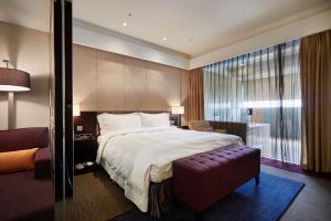 Katil atau katil-katil dalam bilik di The Tango Hotel Taipei XinYi
