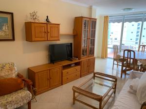 TV a/nebo společenská místnost v ubytování SERVICE APART LAZARO - Edificio Aguamarina 32