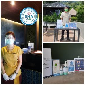 Certifikát, hodnocení, plakát nebo jiný dokument vystavený v ubytování Khaolak Wanaburee Resort - SHA Extra Plus