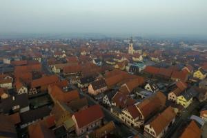 Nespecifikovaný výhled na destinaci Hoerdt nebo výhled na město při pohledu z bed and breakfast