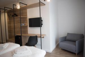TV a/nebo společenská místnost v ubytování Stará Pošta