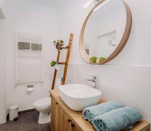 Kúpeľňa v ubytovaní Nádas Center Home Badacsony