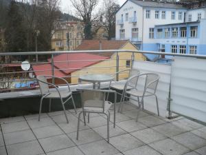 Balkón nebo terasa v ubytování Apartmán Anežka