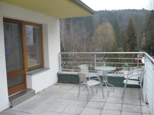 Balkón nebo terasa v ubytování Apartmán Anežka