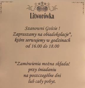 a letter with a writing on top of a document at Willa Litworówka in Biały Dunajec