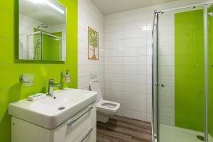 Koupelna v ubytování Apartmán U Křížku + 32 fotografií