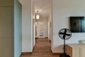 Televízia a/alebo spoločenská miestnosť v ubytovaní LTC Apartments Silva