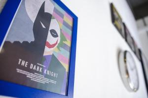 a picture of a movie poster on a wall at Cresta Beach Studios in St. Julianʼs
